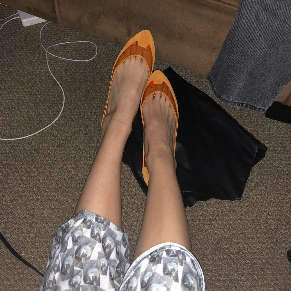 Bottega Veneta summer orange 🍊 PVC trendy flats 9